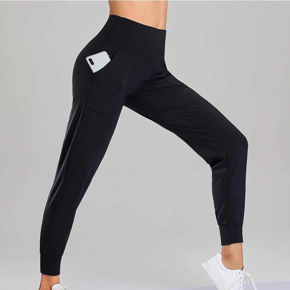 Oalka Women's High Waist Yoga Joggers